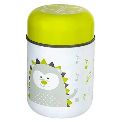 Abbildung von Bblüv B0122L Foöd Thermoskanne aus Edelstahl, 300 ml, inkl. Schüssel und Löffel, Limette, Unisex