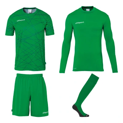 Abbildung von Prediction Torwart Set Torhüter Fußball aus Shirts, Shorts, Baselayer und Fußballsocken/Stutzen, komplette Torhüterbekleidung/Set für Erwachsene Jugendliche