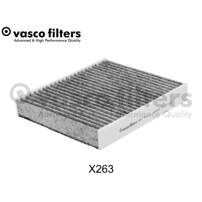 Abbildung von DAVID VASCO X263 Innenraumfilter Aktivkohlefilter 241mm 204mm 36mm OPEL: Zafira C Tourer, Insignia A Sports Astra J Tourer