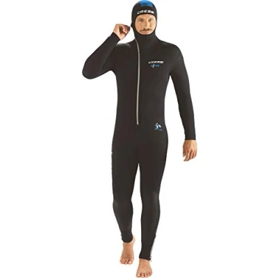 Abbildung von Cressi Diver Man All in One Einteiliger Ultrastretch Neoprenanzug zum Tauchen, Herren 5mm, Schwarz/Blau, XXXL