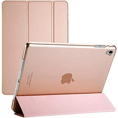 Abbildung von TechDealsUK Smart Case für iPad Pro 10.5 2017 Air 3 2019 A2153, A2123, A2152,A1709, A1701, magnetische Standfunktion mit automatischer Wake Sleep Funktion, Rose