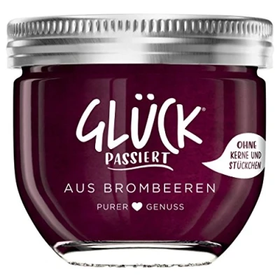 Abbildung von GLÜCK passiert aus Brombeeren Fruchtaufstrich ohne Stückchen fein 230g
