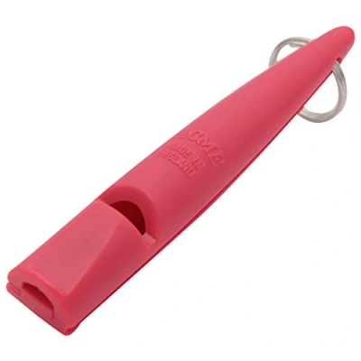 Abbildung von ACME Hundepfeife No. 211,5 mit Anleitung Das Original aus England: laut und weitreichend (hot pink)