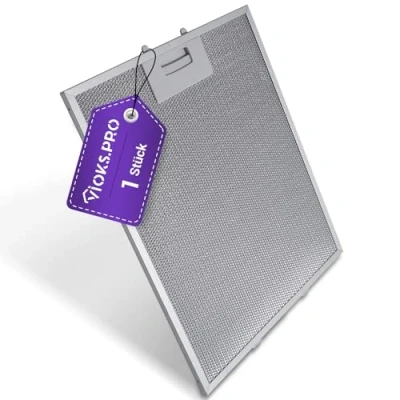 Abbildung von Vioks.pro Dunstabzugshaube Filter Metall 310x250mm Ersatz für Bosch 00353110/353110 Fettfilter Siemens