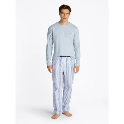 Abbildung von Tommy Hilfiger Set Nachtwäsche Breezy blue/twill, Herren, Größe: Medium, blue/twill