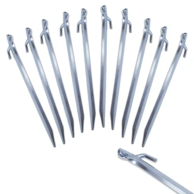Abbildung von 10 x Hering Tirol 30 cm mit Spannhaken Zelt Nagel Fels Erdnagel Stahl verzinkt
