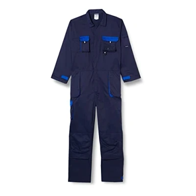 Abbildung von Portwest Texo Kontrast Overall, Größe: L, Farbe: Marine, TX15NARL