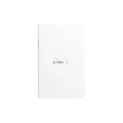 Abbildung von Rhodia 119151Cpack 20 Notizbücher weiß 7,5 x 12 cm kleine Karos 48 Seiten helles weißes Papier 80 g/m Umschlag aus beschichtetem Karton, weich, robust und wasserdicht