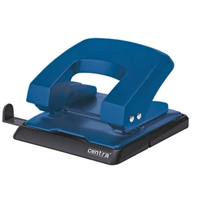 Abbildung von Centra 623684 Locher (HP30, Metall, für 30 Blatt, mit Anschlagschiene) blau