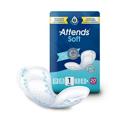 Abbildung von Attends Soft 1 mini Einlagen anatomisch