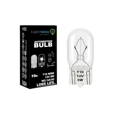 Abbildung von Light Galaxy ... Ihr Lichtlieferant T10 W5W Standlicht Kennzeichenbeleuchtung Birne 12v 5w Glassockel Auto glühbirne