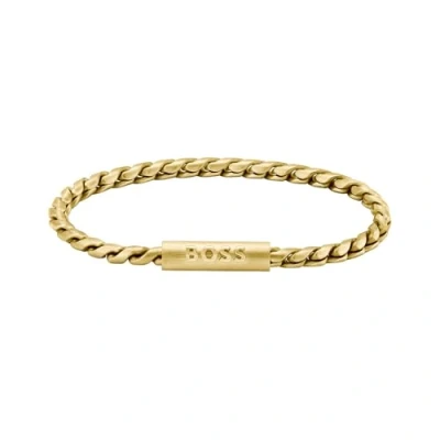 Abbildung von BOSS Doran Armband goldcoloured, Herren, Größe: One Size, Gold coloured