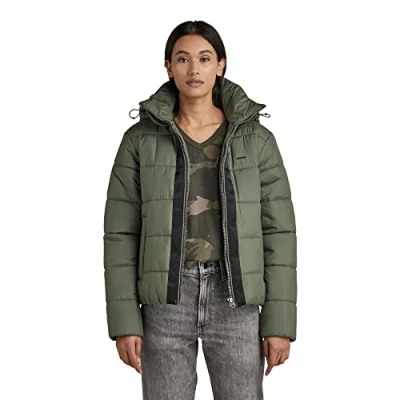 Abbildung von G STAR RAW Damen Meefic Hooded Padded Jacke, Grün (lt hunter D17597 B958 8165), XXL