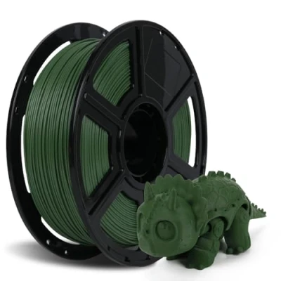 Abbildung von FLASHFORGE Kohlenstofffaser PETG Filament 1.75mm, 3D Drucker Filament, 1KG Spule Maßgenauigkeit +/ 0,02mm, leicht &amp; hitzebeständig feuchtigkeitsfrei (Grass Green)