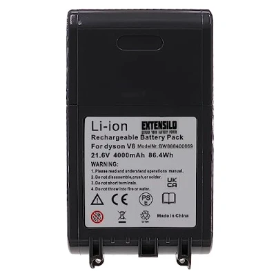 Abbildung von Extensilo Ersatz für Dyson 215967 01/02, 215681, 967834 07, 02, Staubsauger Akku Li Ion 4000 mAh