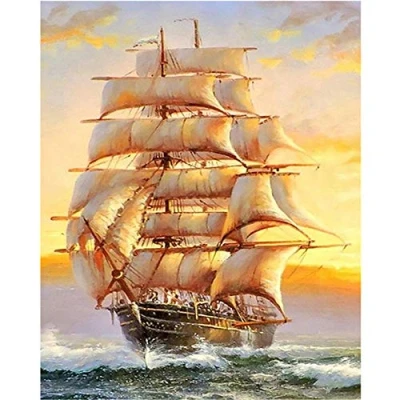 Abbildung von Puzzle 1500 Teile, Segelboot im Meer Erwachsene Impossible Puzzle, Kinder Mädchen, Geschicklichkeitsspiel für die ganze Familie, Teile 35x23 Zoll (87