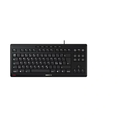 Abbildung von CHERRY STREAM KEYBOARD TKL, Kabelgebundene Tastatur ohne Nummernblock, Pan Nordisches Layout (QWERTY), Leiser Tastenanschlag, Einzigartiges Tippgefühl, Schwarz