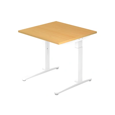 Abbildung von Hammerbacher Schreibtisch XB08 Buche/Weiß