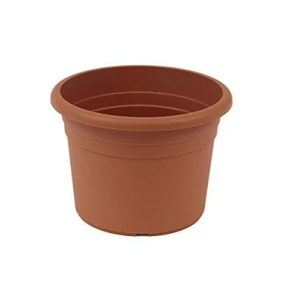 Abbildung von greemotion Pflanzkübel Fiona, UV Beständiger Blumentopf aus Kunststoff, Pflanzgefäß mit Bodenlöchern, Volumen ca. 35 l, Ø 50 x H 35,5 cm