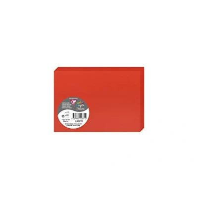 Abbildung von Clairefontaine 22371C Packung mit 25 Doppelkarten Pollen, 210g, in Format C6, 110 x 155mm, korallenrot