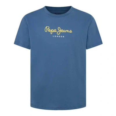 Abbildung von Pepe Jeans EGGO Tshirt print, Herren, Größe: Medium, Sea blue