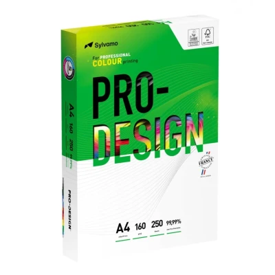Abbildung von Pro Design 10260059101 Farblaserpapier, A4, 160 g, 250 Blatt, weiß