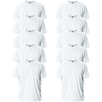 Abbildung von Gildan Unisex T shirt aus Ultra baumwolle, Stil G2000 Shirt, Weiß (3er pack), S