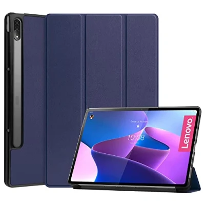 Abbildung von Lobwerk Schutzhülle für Lenovo Tab P12 Pro 12.6 Zoll Slim Case Etui mit Standfunktion und Auto Sleep/Wake Funktion Blau