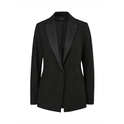 Abbildung von comma Taillierter Blazer, Damen, Größe: 32, Schwarz