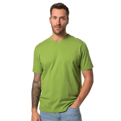 Abbildung von JP1880 Grosse GRÖSSEN Reine Vausschnitt Tshirt basic, Herren, Größe: 4XL, Moss green