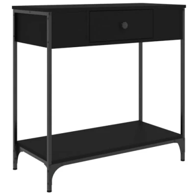 Abbildung von vidaXL Beistelltisch Konsolentisch Schwarz 75x34,5x75 cm Holzwerkstoff (1 St)