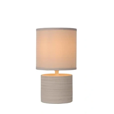 Abbildung von Lucide GREASBY Tischlampe Ø 14 cm 1xE14 Beige, x 26