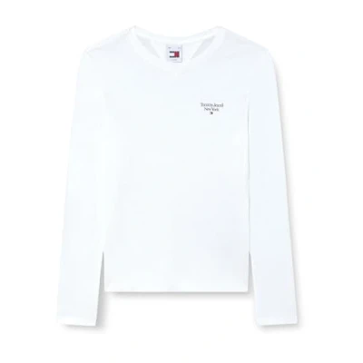 Abbildung von Tommy Jeans Essential LOGO Langarmshirt, Damen, Größe: XL, White