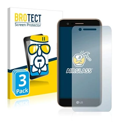 Abbildung von BROTECT Schutzglas für LG K10 2017 (3 Stück) Schutzfolie Panzer Folie Glas [Extrem Kratzfest 9H, Anti Fingerprint, Ultra Transparent]