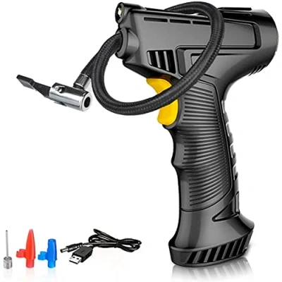 Abbildung von SachsenRAD Fahrradpumpe Akku Luftpumpe, Kompressor 8.5V 100W 150PSI, Auto Luftpumpe Elektrisch