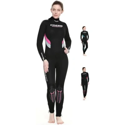 Abbildung von Cressi Castoro Lady Monopiece Wetsuit 5 or 7mm Taucheranzug erhältlich in oder 7 mm Neopren, Verschiedene Farben, für Frauen