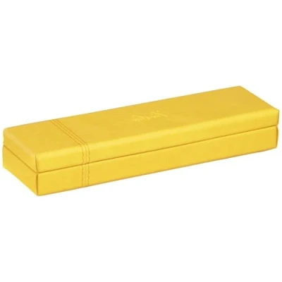 Abbildung von Rhodia 319786C Stiftebox (21 x 5,5 3 cm, praktisch und strapazierfähig, Kunstleder, elegant, ideal für Ihr Büro) 1 Stück, gelb