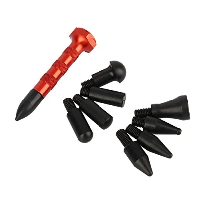 Abbildung von Keenso Auto Beulen Reparaturstift, Knockdown Dellenreparatur Hagel Entfernungswerkzeug Reparaturstift mit 9 verschiedenen Stiftspitze