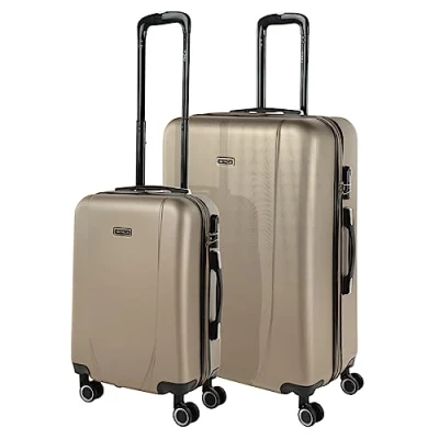 Abbildung von ITACA Gepäck Sets, Reisekoffer, Reisekoffer Set, Kofferset, Hartschalenkoffer, Trolley Luggage Große Auswahl an Koffer &amp; Trolleys für jede Reise! 71117, Champagner