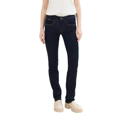 Abbildung von TOM Tailor Alexa Jeans Slim Fit, Damen, Größe: 33x32, Rinsed blue denim