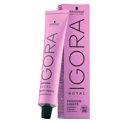 Abbildung von Schwarzkopf IGORA Royal Fashion Lights farbintensive Strähnenfarbe L 77 kupfer, 1er Pack (1 x 60 ml)