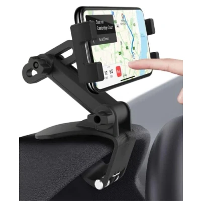 Abbildung von woleyi Armaturenbrett Clip Auto Handyhalterung, Universal KFZ Sonnenblende &amp; Rückspiegel Tablet Handy Halter mit 360 Drehbar für iPhone iPad, Samsung Galaxy, Huawei, LG 4 11&quot; Handys und Tablets