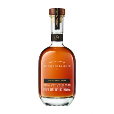 Abbildung von Woodford Reserve Sonoma Triple Finish Ultra Premium Whiskey Geschenkempfehlung Ein Mix aus Weinrebe und rote Früchte 0.7L/45.2% Vol.