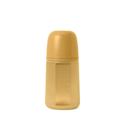 Abbildung von Suavinex, Flasche mit Silikonflasche, 240 ml, physiologischem Sauger SX Pro aus Silikon, Anti Colic Ventil, mittlere Durchflussmenge (M), für Babys + 3 Monate, Colour Essence, Senf