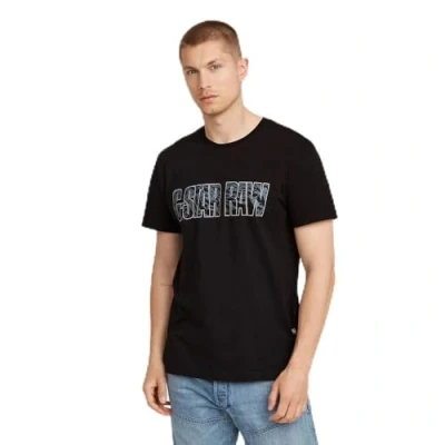 Abbildung von G STAR Tshirt print, Herren, Größe: Large, Dk black