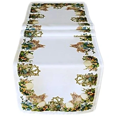 Abbildung von Raebel Tischdecke Tischläufer Osterdeko Ostern Frühling Osterhase Polyester