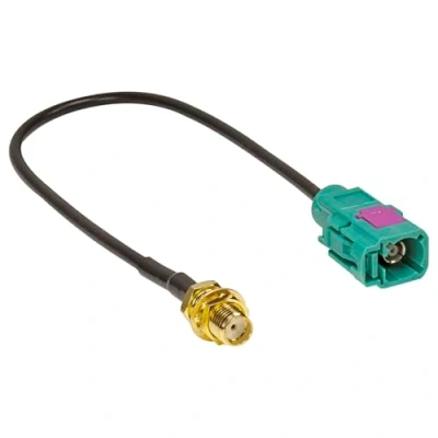 Abbildung von tomzz Audio 1500 055 Fakra (F) Antennenadapter Kupplung auf SMA kompatibel mit Audi Seat Skoda VW GSM GPS DAB Navi