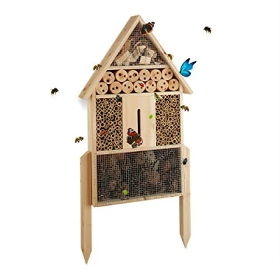 Abbildung von relaxdays Insektenhotel natur Größe L