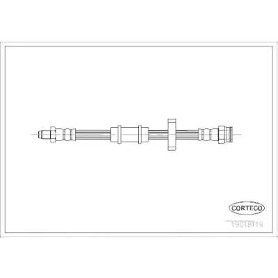 Abbildung von CORTECO 19018119 Bremsschläuche Vorderachse 409 FIAT: Uno Schrägheck