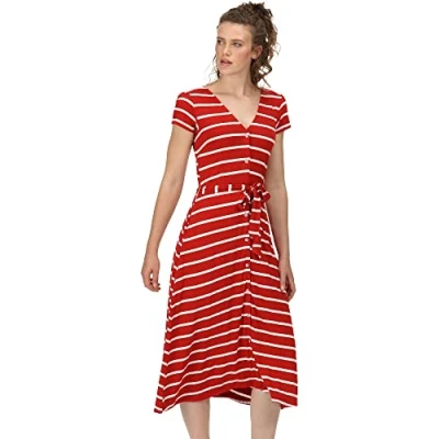 Abbildung von Regatta Damen Maisyn Kleid, Navy/Weiße Streifen, 44